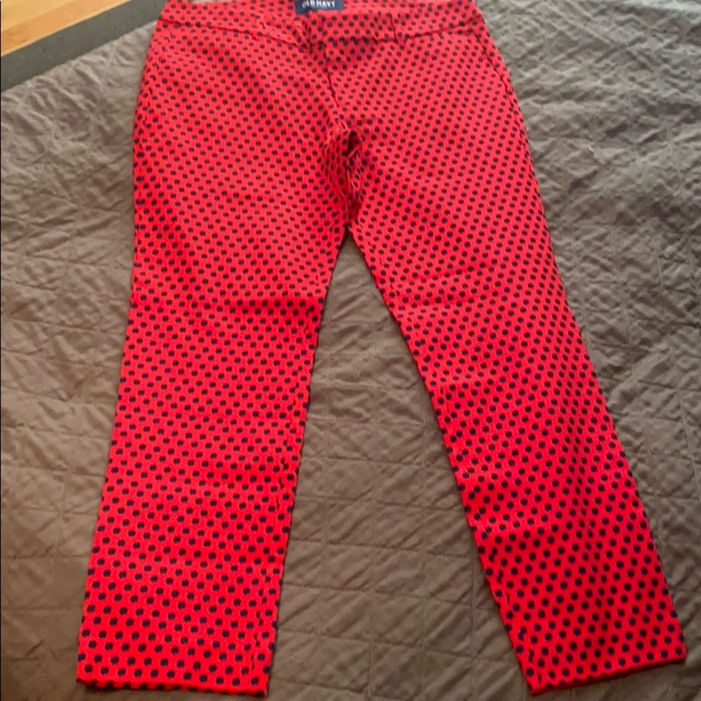 NWOT Red and navy Old Navy Pixie Sz 10
